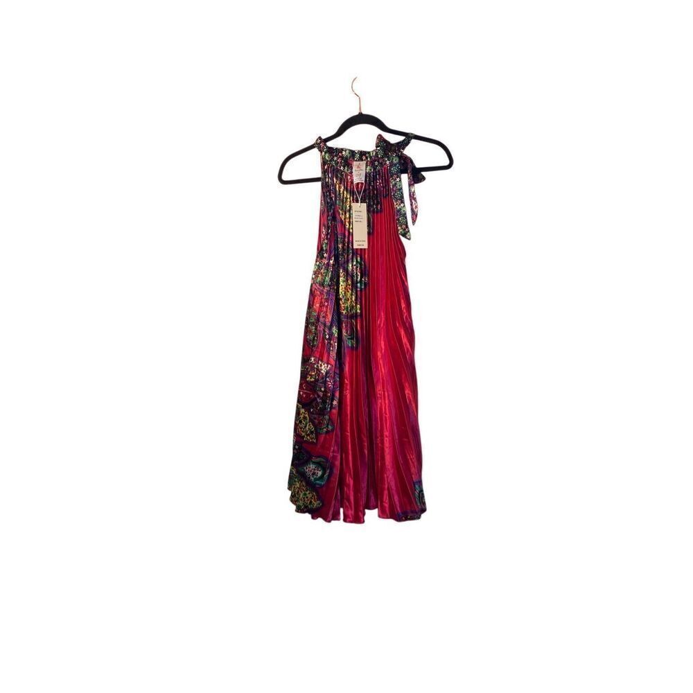 NWT Karachic Women’s Paisley Print Sleeveless Pleated midi Dress OSFM